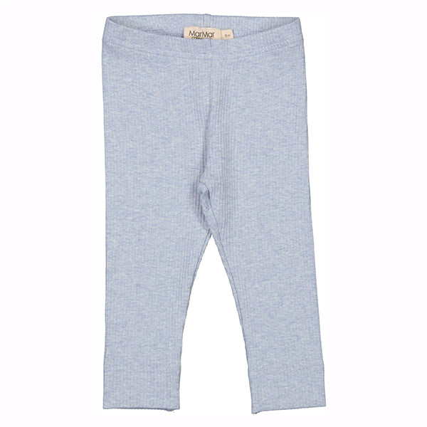 PLAIN BODY RIBBED LEGGING - FRESH AIR MELANGE - Little-ish