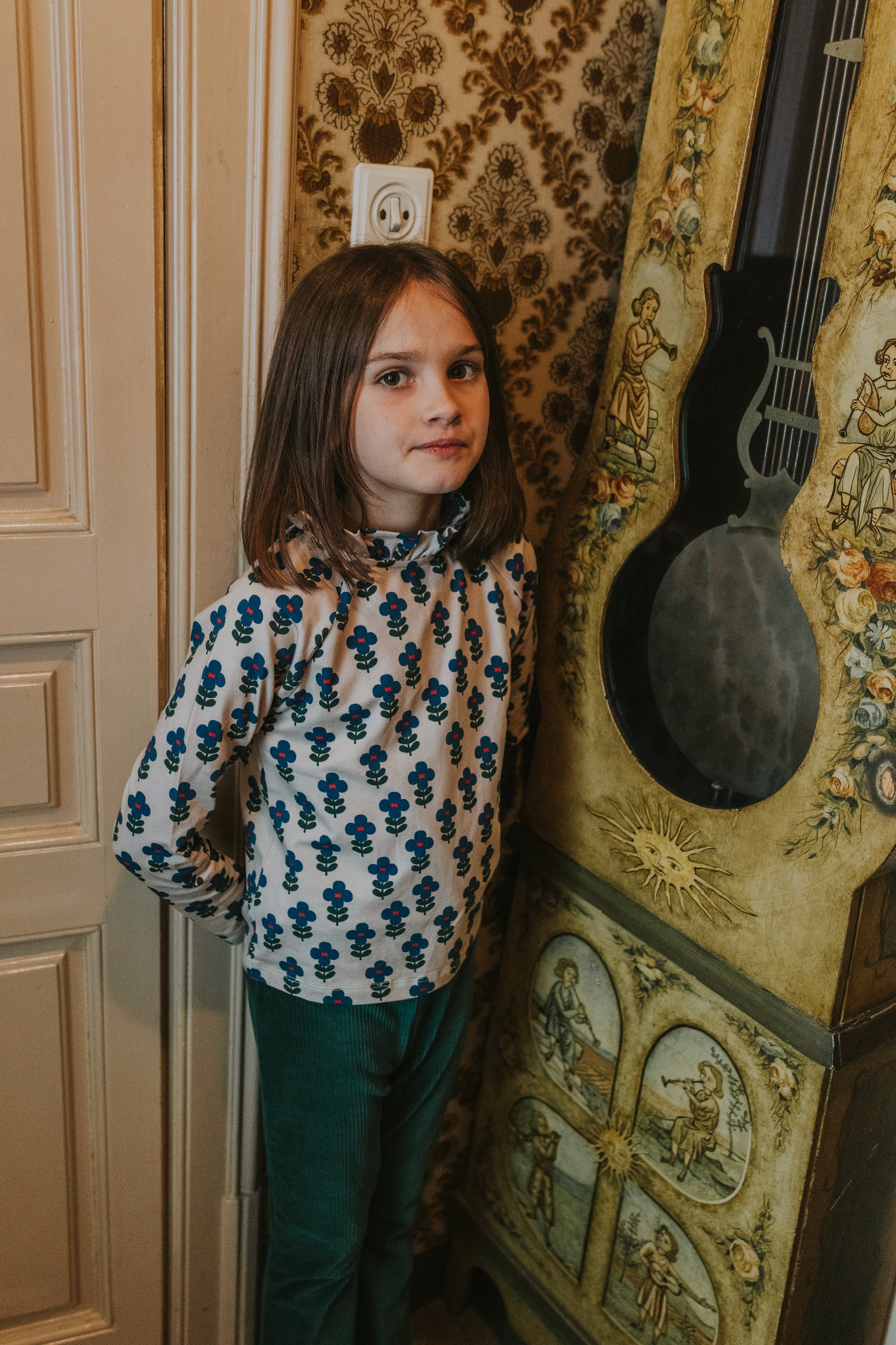 SISSI LONG SLEEVE FLOWER SHIRT - Little-ish