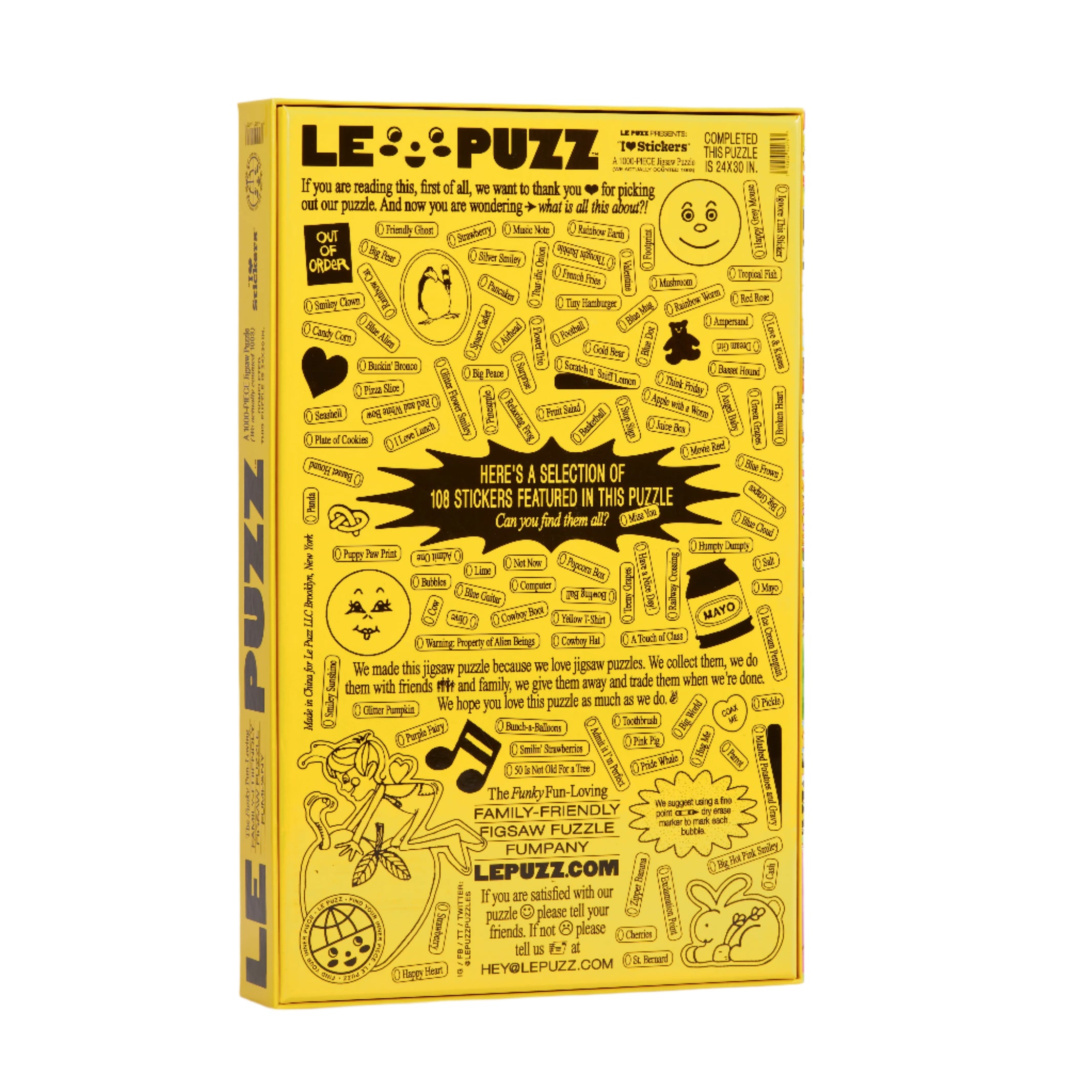 I ❤ STICKERS PUZZLE - 1000 PIECES - Little-ish