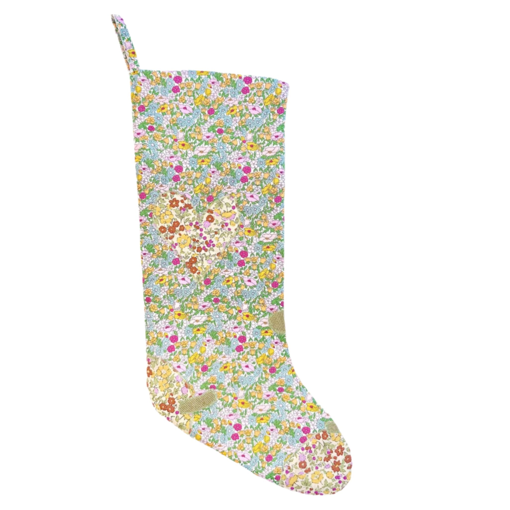 HEIRLOOM CHRISTMAS STOCKING - LIBERTY POPPY & DAISY I - Little-ish
