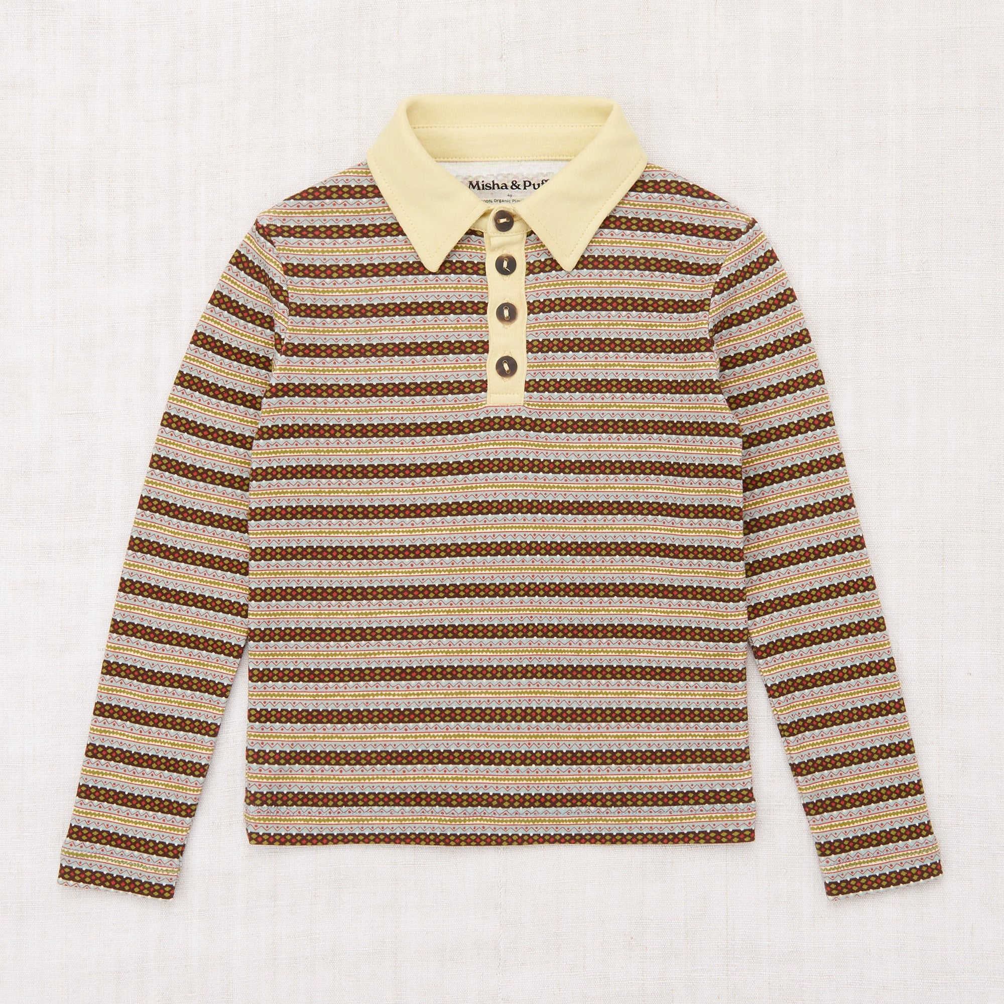 Misha and Puff Rodeo Long Sleeve Polo - Little-ish