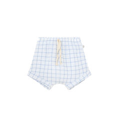 NEO BLUE PLAID BABY SHORTS
