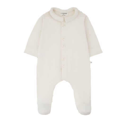 NOAH ORGANIC COTTON ONESIE - ECRU