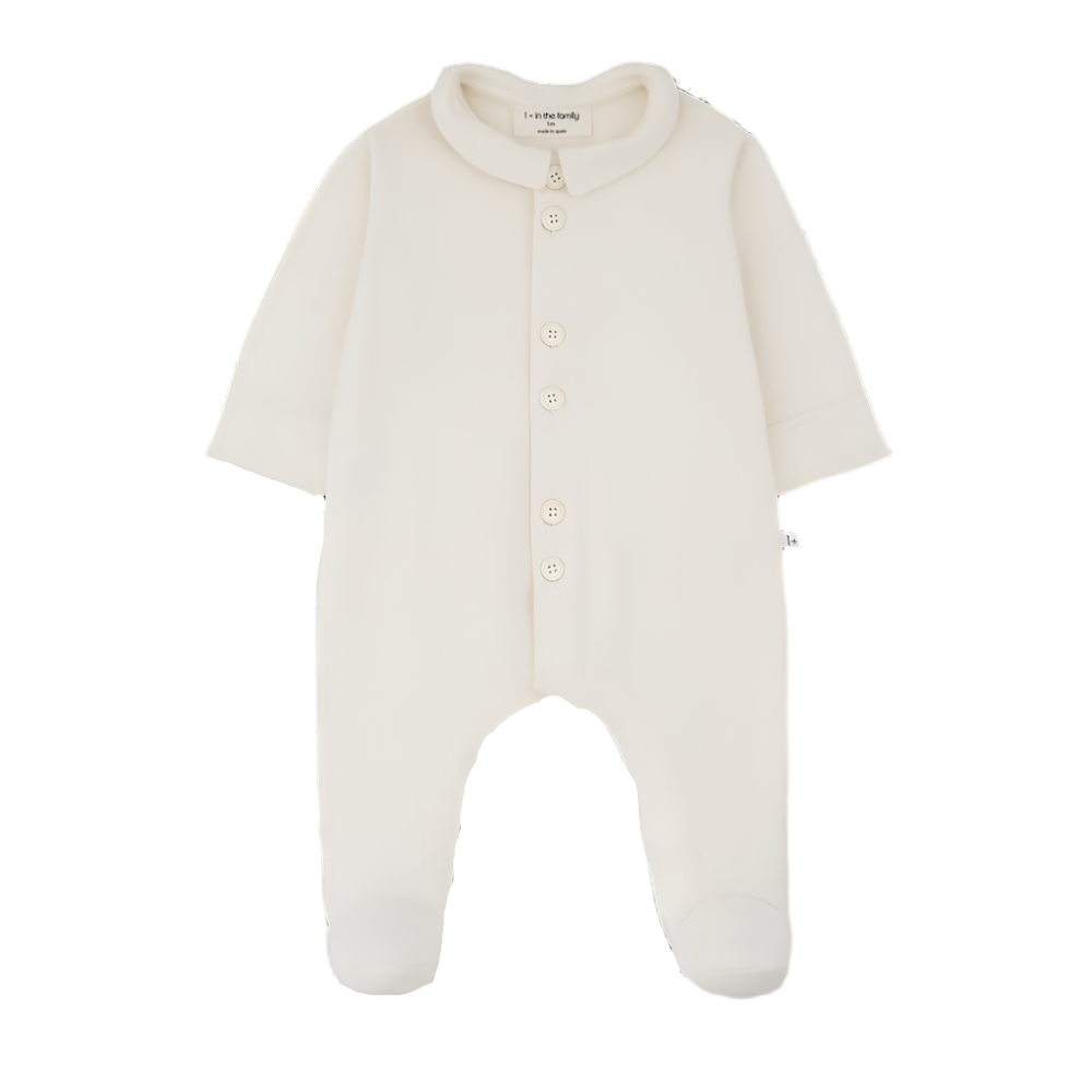 NOAH ORGANIC COTTON ONESIE - ECRU - Little-ish