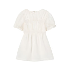 NORA IVORY LINEN DRESS