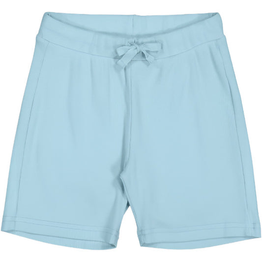 HEAVENLY BLUE PAULO RIBBED SUMMER SHORTS