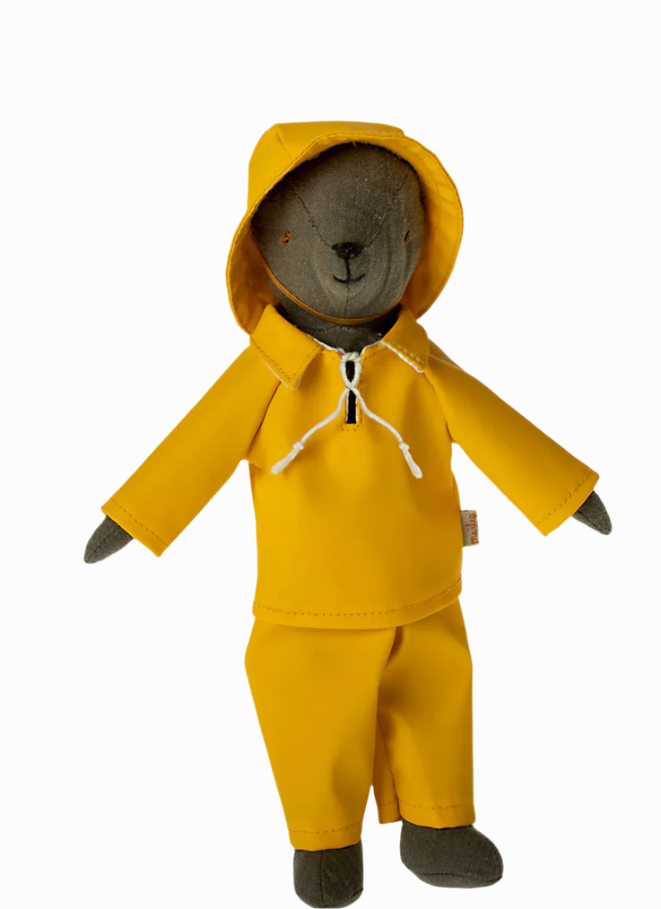 MAILEG TEDDY DAD RAINWEAR WITH HAT - Little-ish