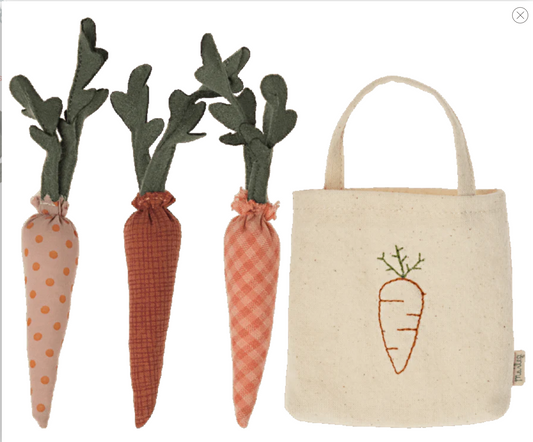 MAILEG MINI CARROTS IN SHOPPING BAG