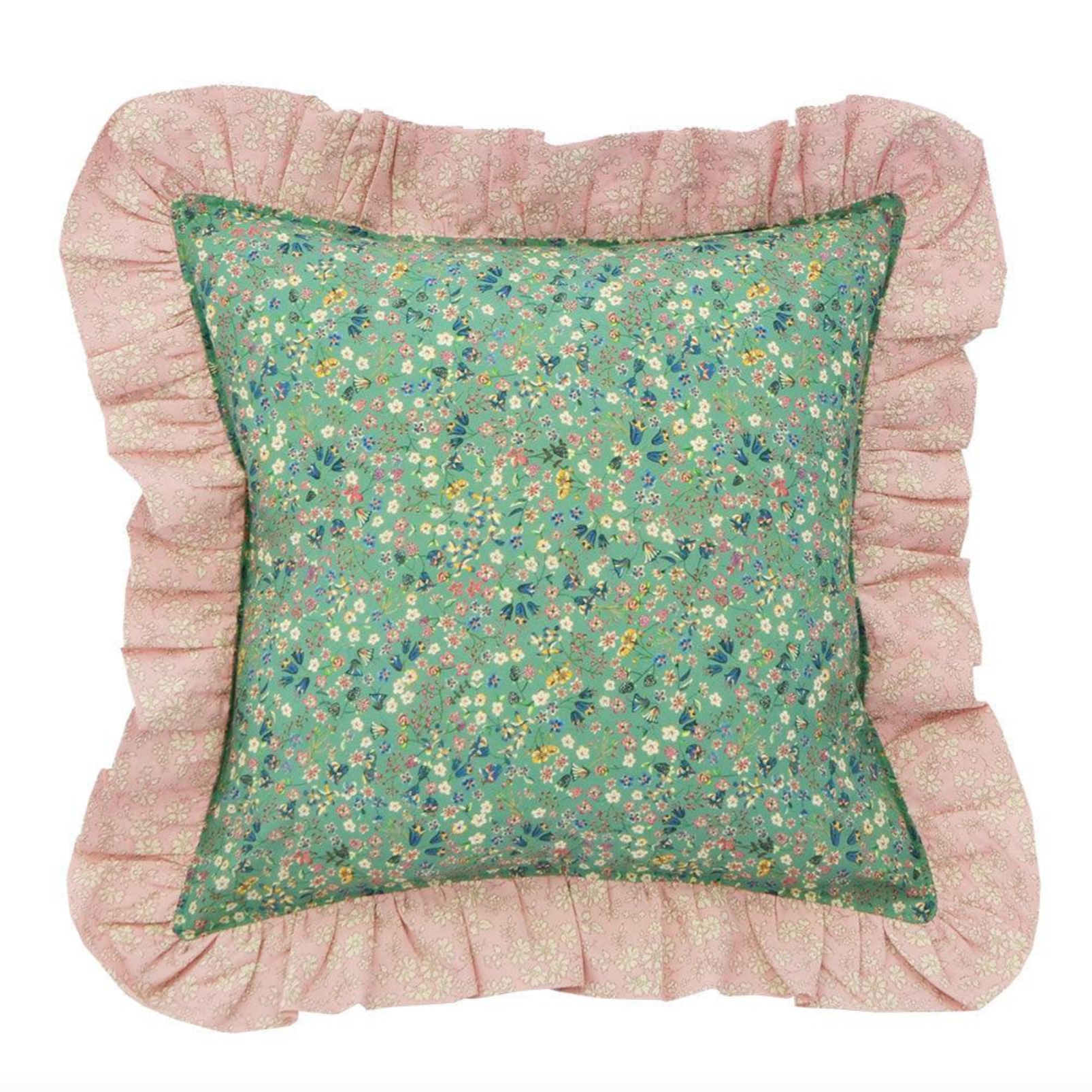 LIBERTY OF LONDON RUFFLE CUSHION DONNA LEIGH & CAPEL - Little-ish