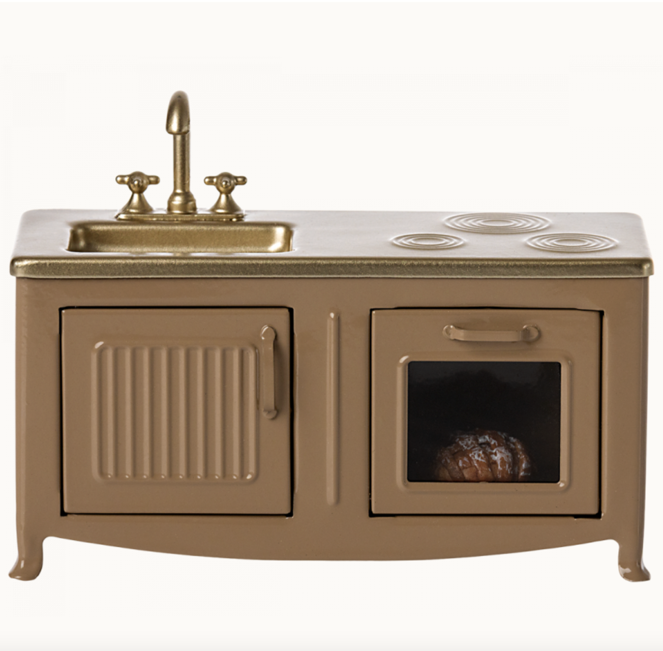 MOUSE KITCHEN STOVE - LIGHT BROWN - Little-ish
