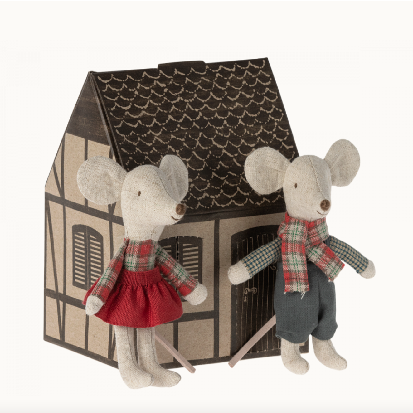 WINTER MICE TWINS - LITTLE BROTHER & LITTLE SISTER - Little-ish