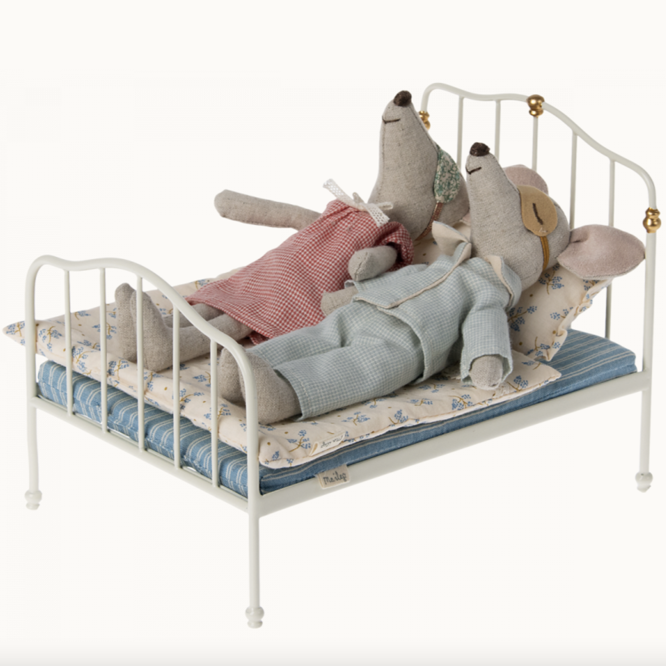 MAILEG MINATURE MOUSE BED MINI - BLUE - Little-ish