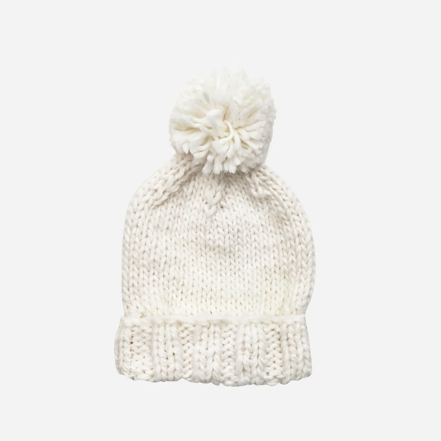 CLASSIC POM POM HAT - CREAM - Little-ish