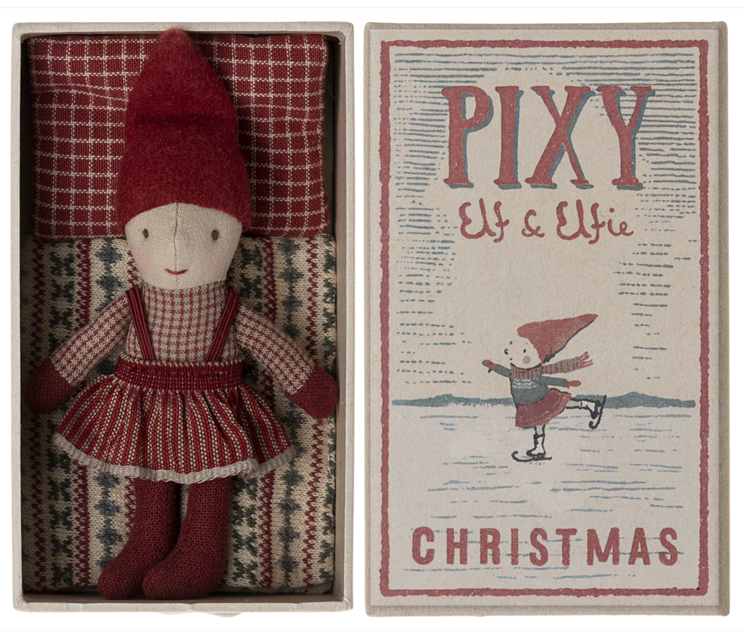MAILEG PIXY ELFIE IN MATCHBOX - GIRL - Little-ish
