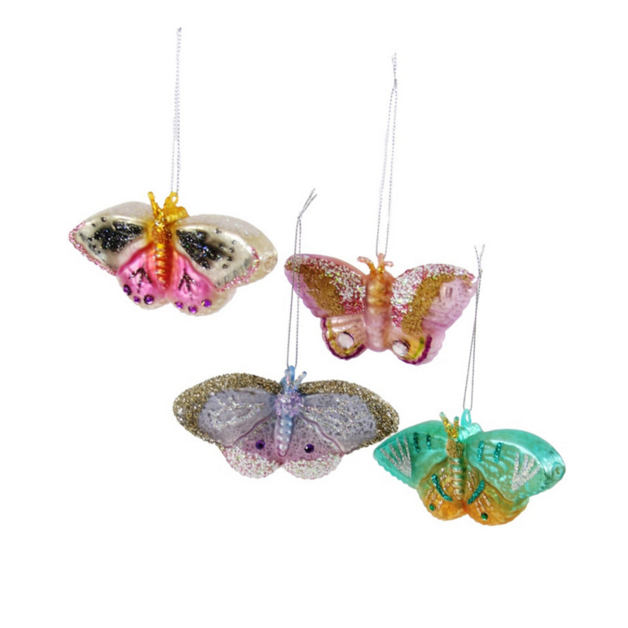 JEWELED PAPILLON BUTTERFLY ORNAMENT - Little-ish