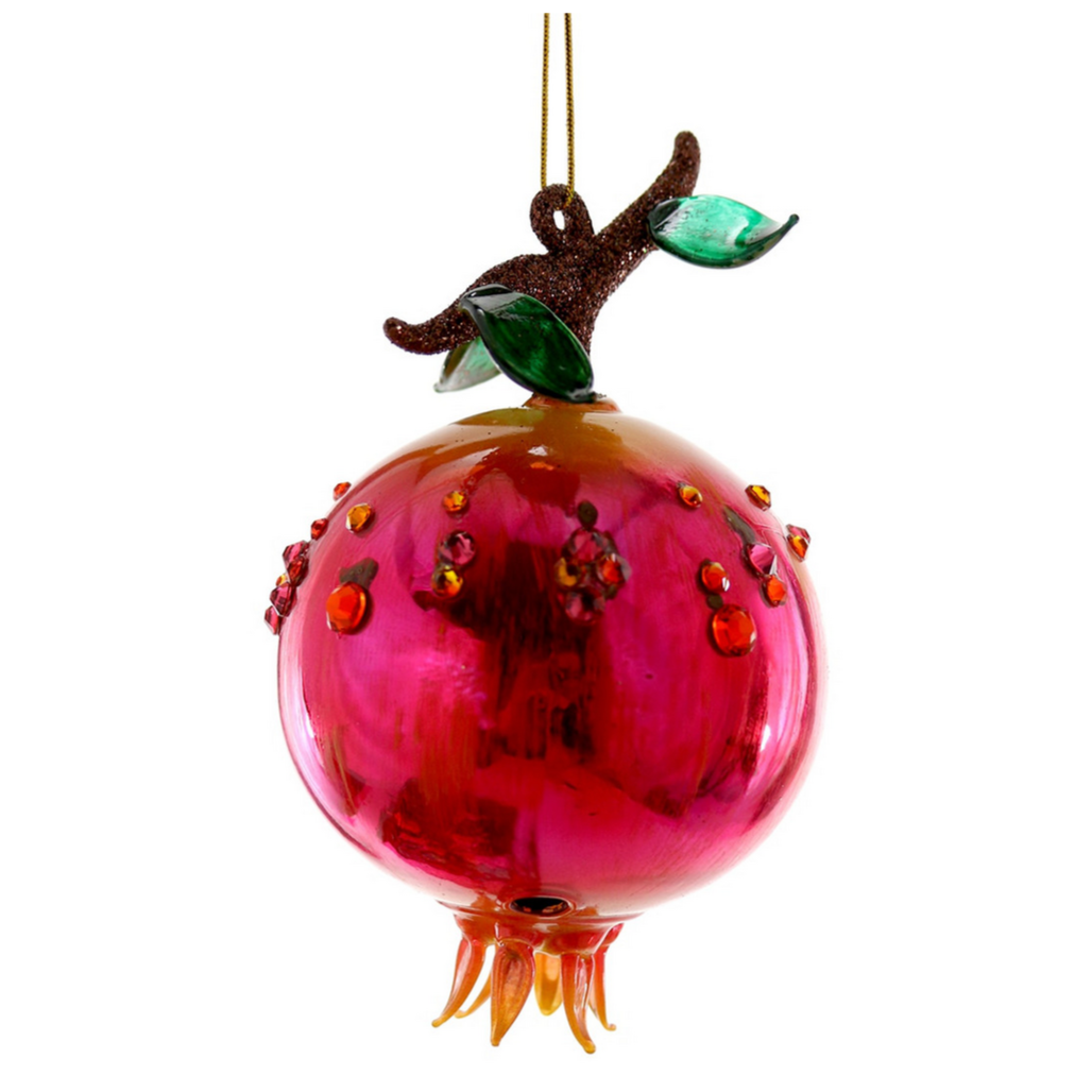 POMEGRANATE GLASS ORNAMENT - Little-ish