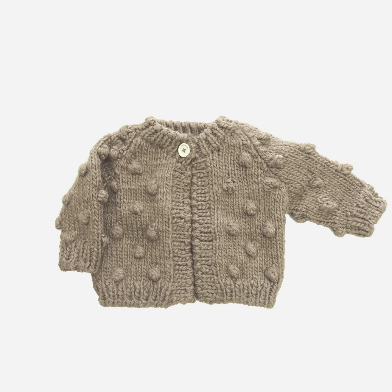 POPCORN CARDIGAN - FLAX - Little-ish