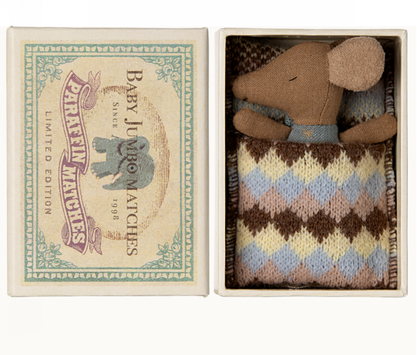 MAILEG LIMITED EDITION SLEEPY/WAKEY IN MATCHBOX - BOY - Little-ish