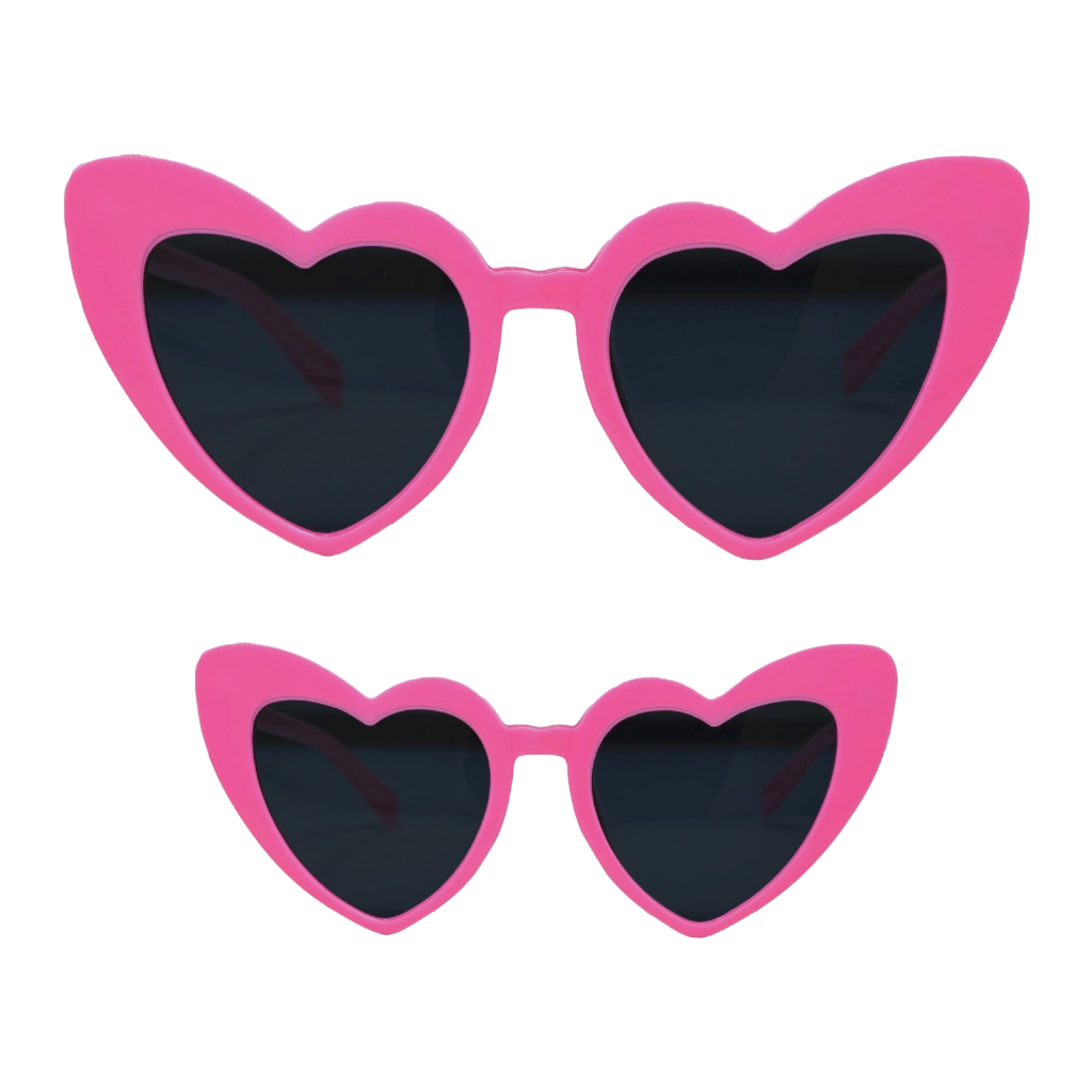 KIDS CANDY PINK HEART SHAPED SUNGLASSES - Little-ish