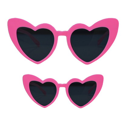 KIDS CANDY PINK HEART SHAPED SUNGLASSES