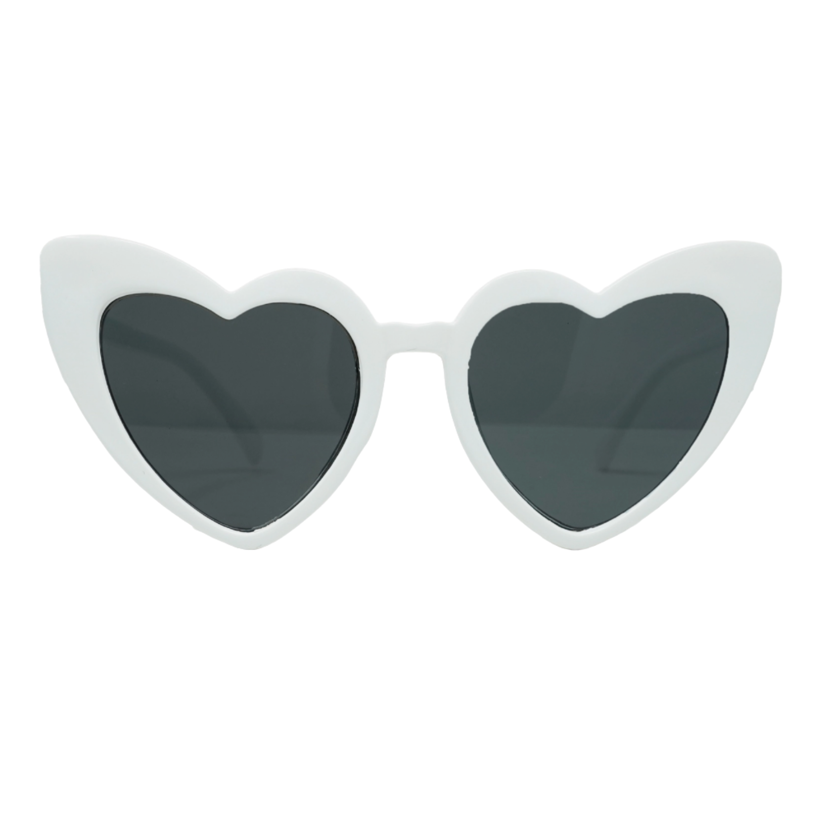 KIDS WHITE HEART SHAPED SUNGLASSES - Little-ish
