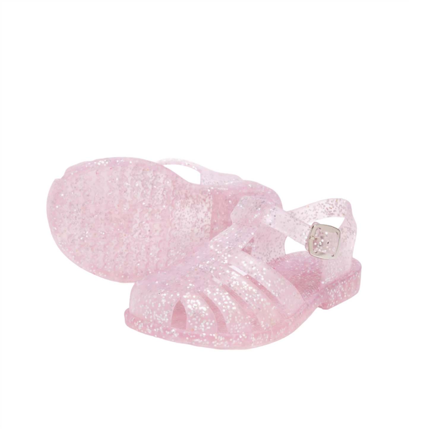PINK GLITTTER FISHERMAN JELLY SANDALS