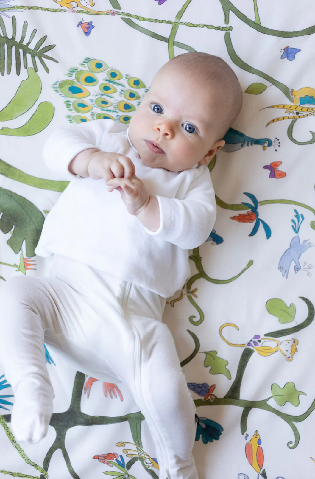 TROPICAL CHINOISERE CRIB SHEET - Little-ish