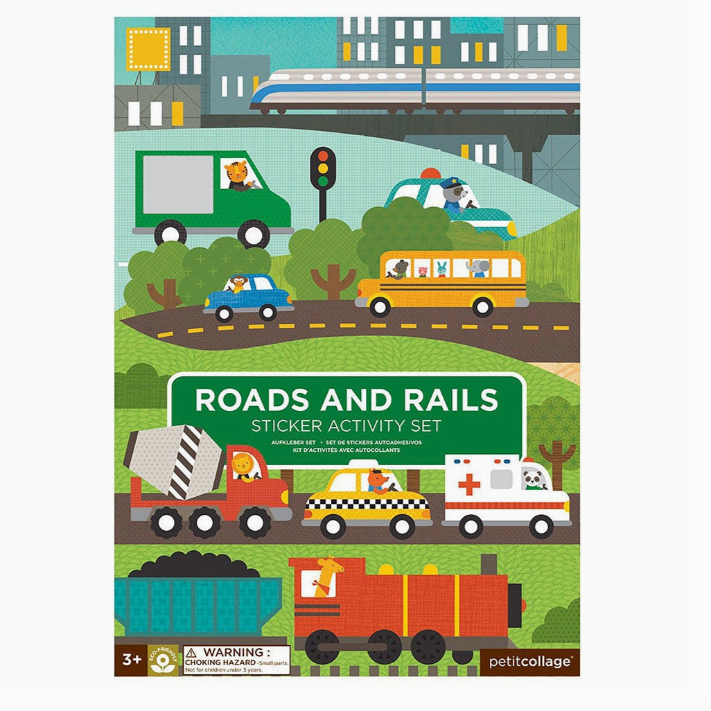 ROADS & RAILS STICKER ACTIVITY BOOK - Little-ish