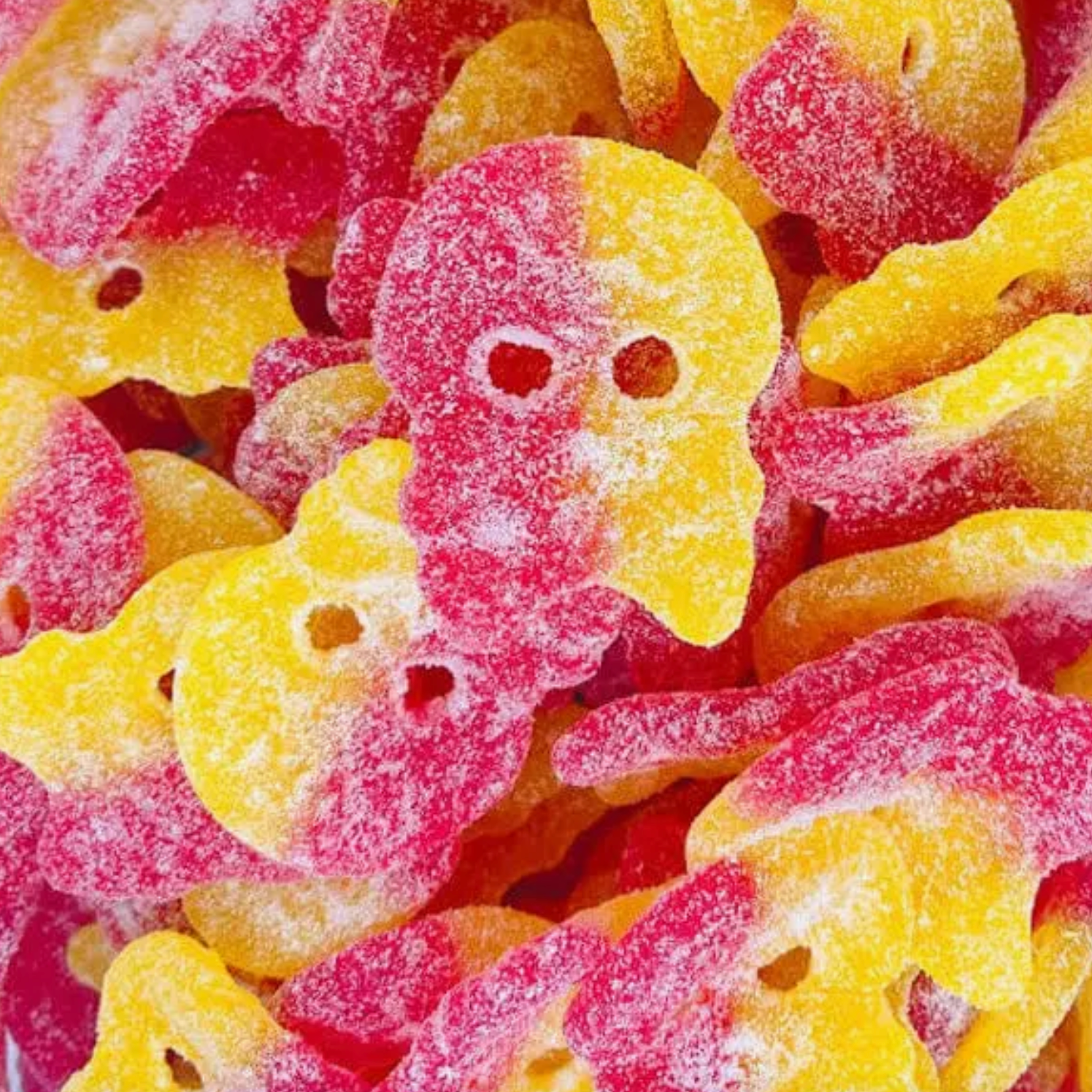 BUBS GODIS: SOUR MINI SKULLS ASSORTED - Little-ish