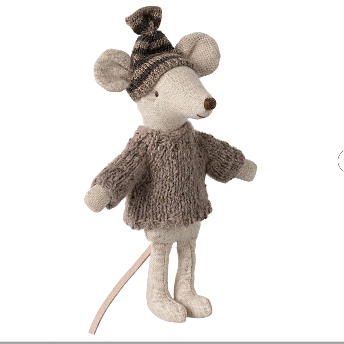 KNITTED SWEATER WITH HAT - BIG BROTHER MOUSE - Little-ish