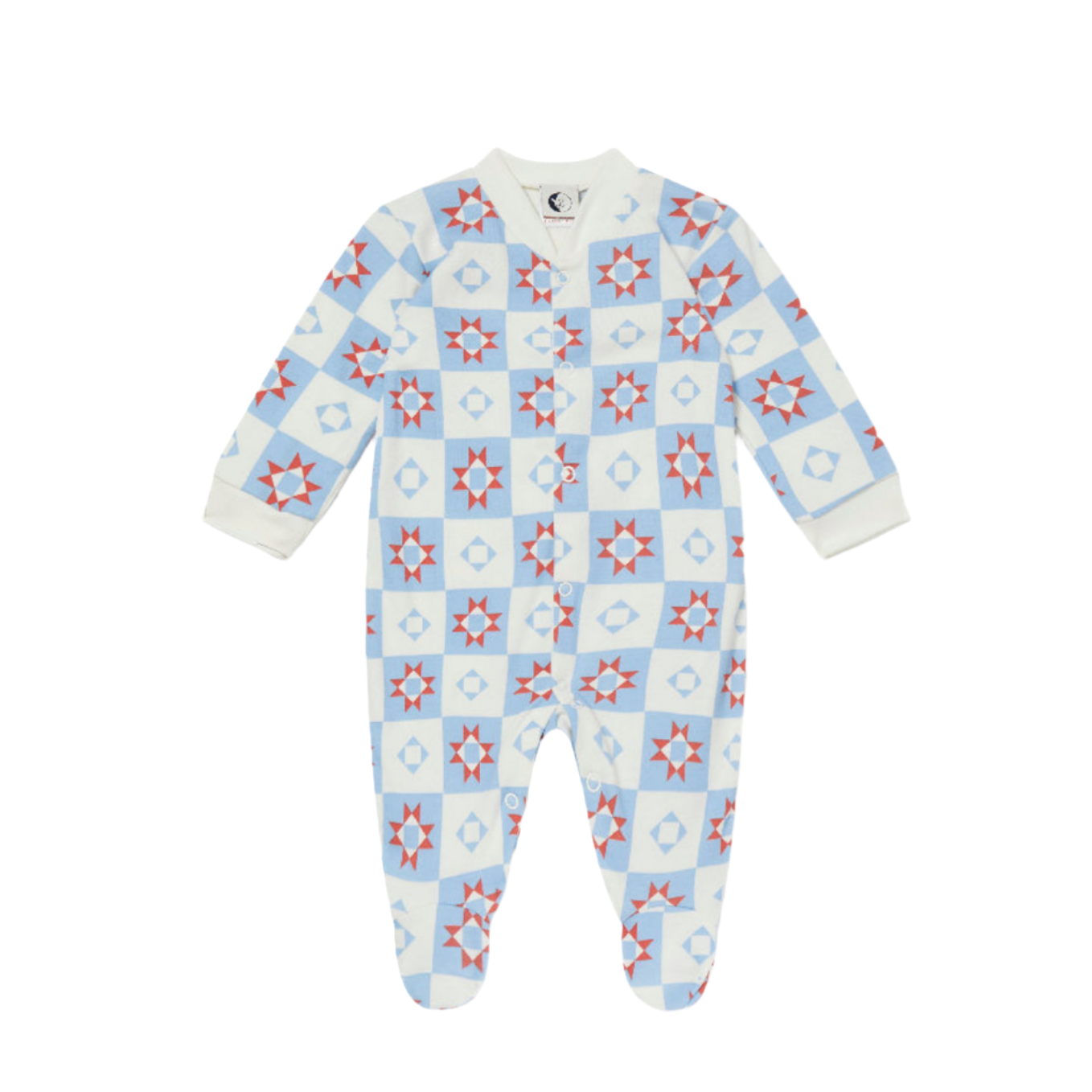 STAR PATCHWORK SLEEPSUIT - Little-ish
