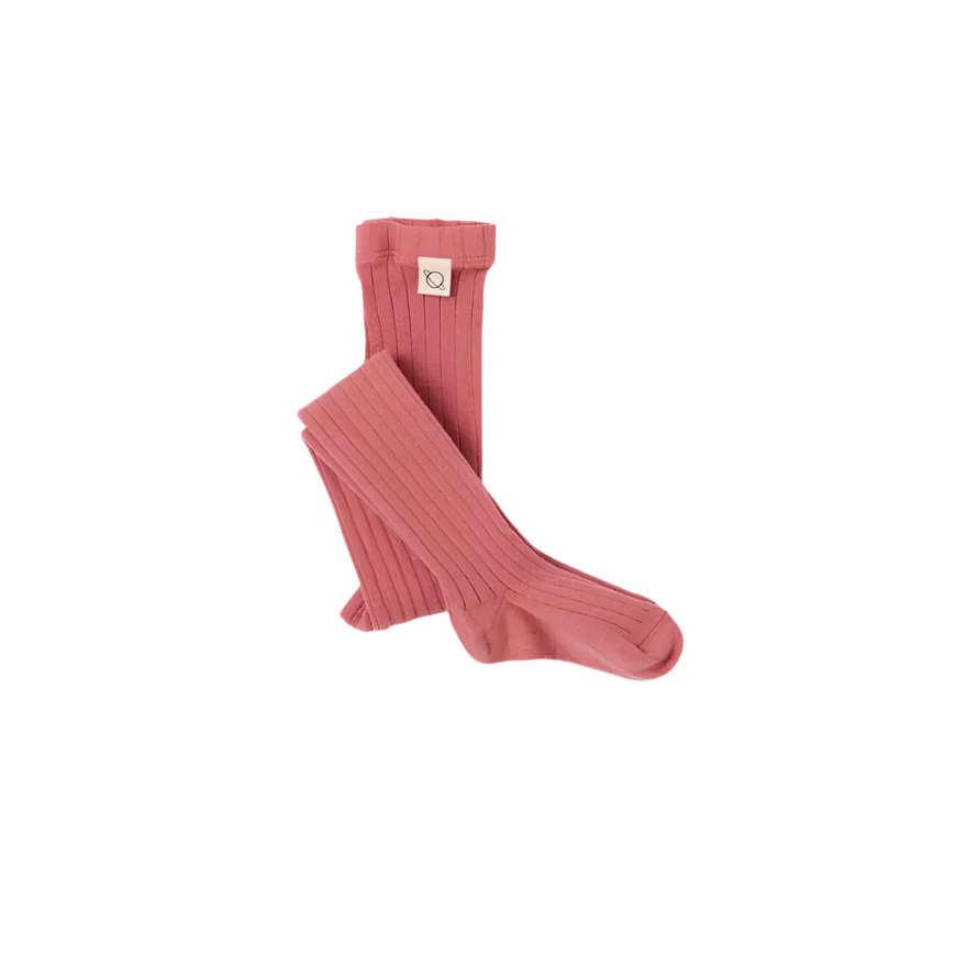 ORGANIC RIBBED TIGHTS - Little-ish