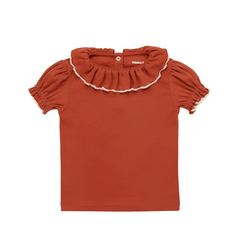 BALLOON SLEEVE PALOMA TEE - CLAYSTONE