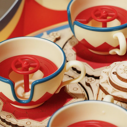 ELECTRO-MECHANICAL WOODEN PUZZLE: TILT-A-WHIRL