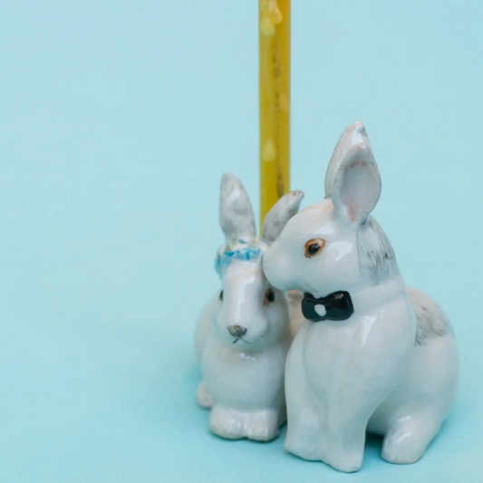 LOVE BUNNIES CAKE TOPPER