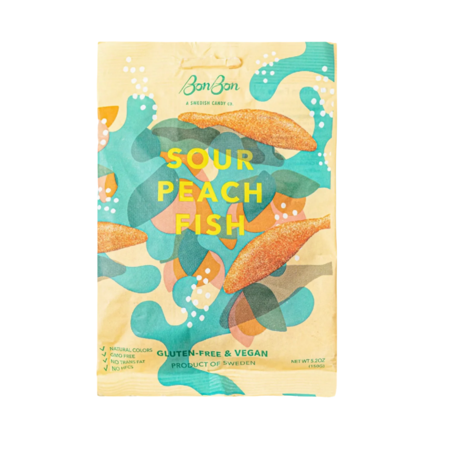 SOUR PEACH SWEDISH FISH - Little-ish