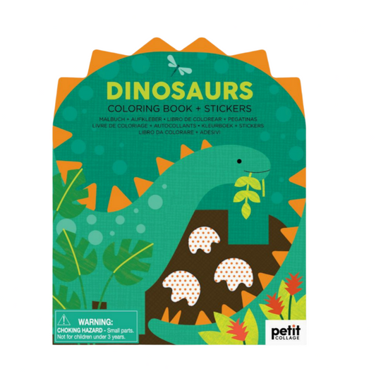STICKER COLORING BOOK: DINOSAURS