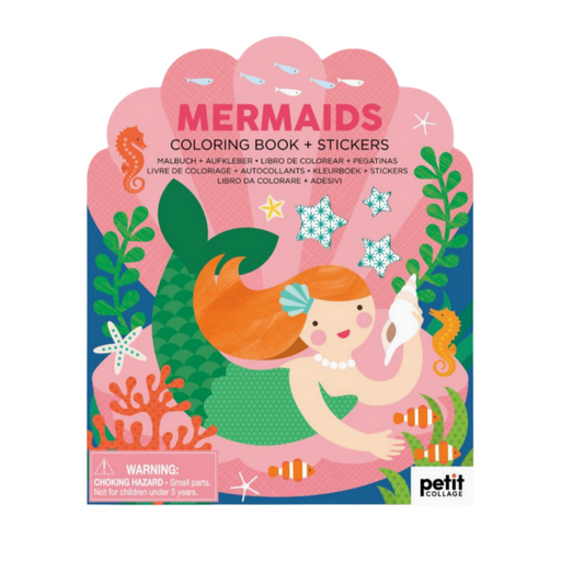 STICKER COLORING BOOK: MERMAIDS