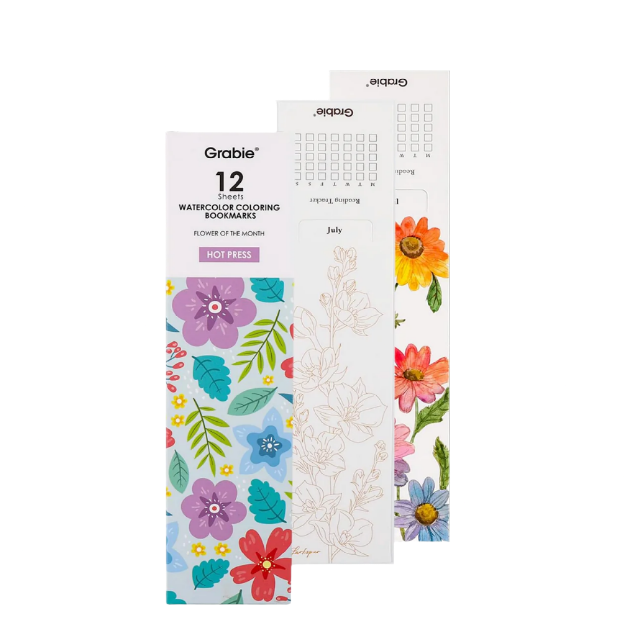 WATERCOLOR COLORING BOOKMARKS - Little-ish