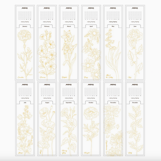 WATERCOLOR COLORING BOOKMARKS