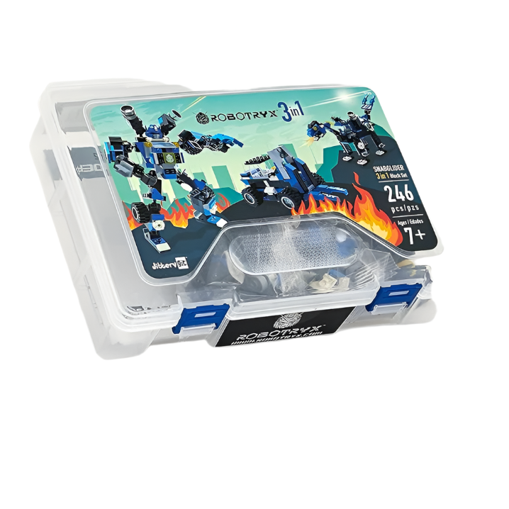 BLUE SNABGLIDER ROBOT STEM TOY 3-IN-1 SET - Little-ish