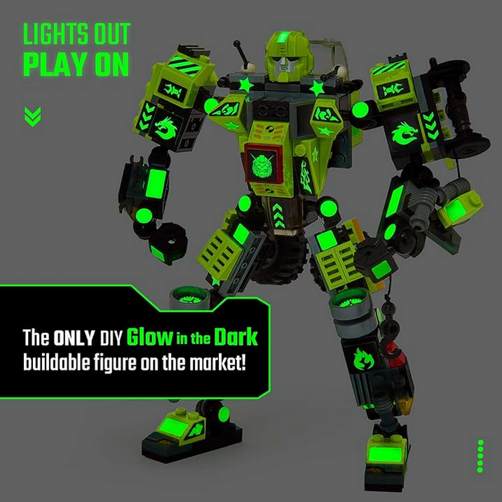 GREEN CLIFFSLING ROBOT STEM TOY 3-IN-1 SET