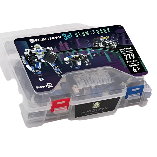 POLICE-VOLTROID ROBOT STEM TOY 3-IN-1 SET