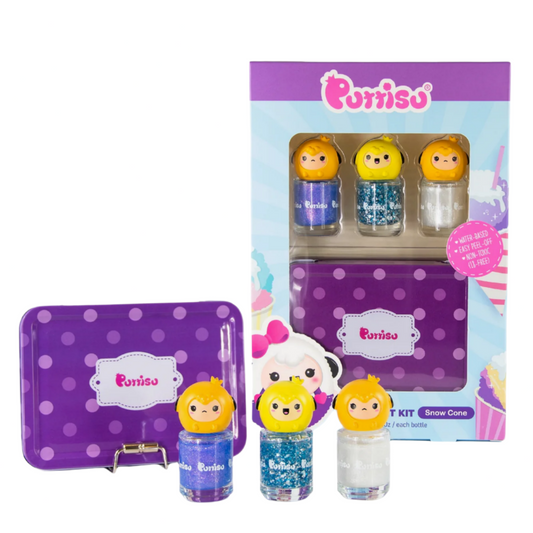 SAFE PEEL-OFF NAIL POLISH SET - SNOW CONE