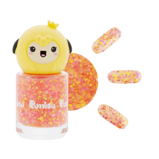 SAFE PEEL-OFF NAIL POLISH - GLITTER RED SPOT