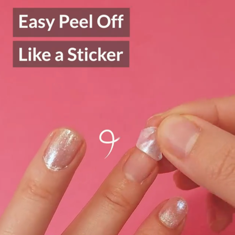 SAFE PEEL-OFF NAIL POLISH - PEARLIZED TWINKLE RED - Little-ish