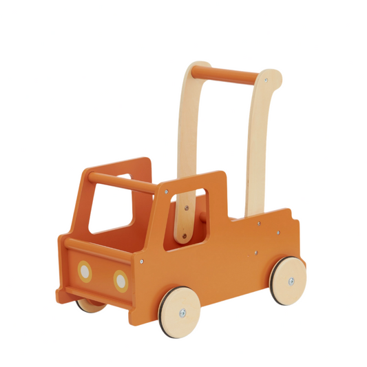 WOODEDN PUSH TRUCK BROWN