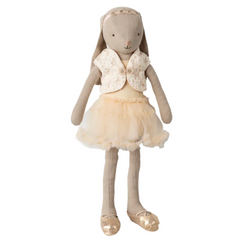 MAILEG CLASSIC BUNNY SIZE 3 BALLET SUIT & SKIRT - CREAM