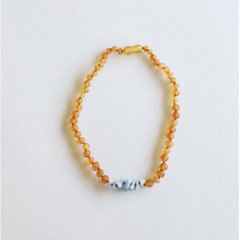 RAW HONEY BALTIC AMBER + AQUAMARINE
