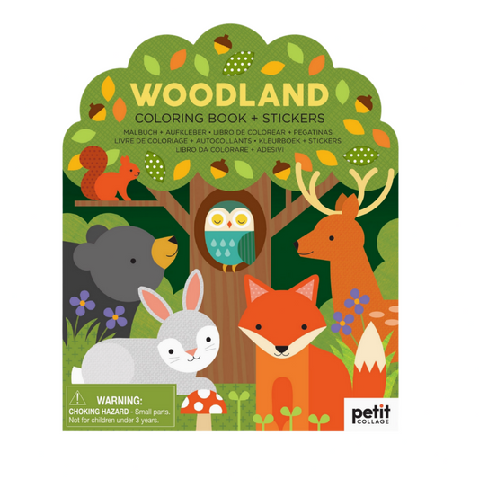 STICKER COLORING BOOK: WOODLANDS